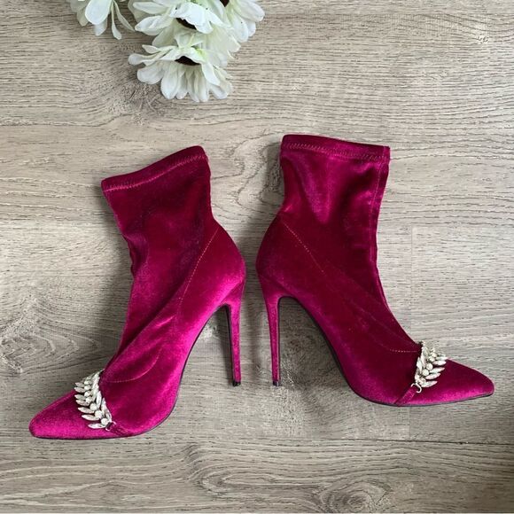 VELVET BOOTS - Picture 4 of 9